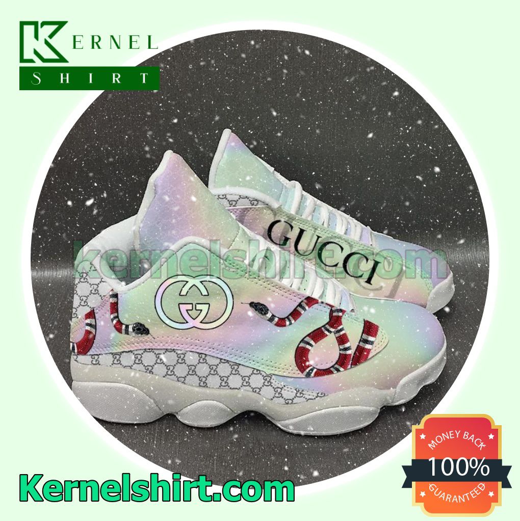 Cheap Best Gucci Snake Reflective Color Nike Sneakers