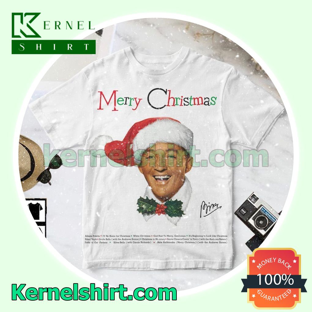 Bing Crosby Merry Christmas White Personalized Shirt