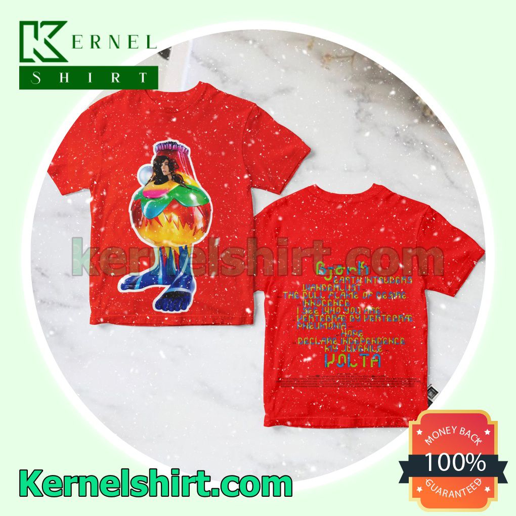 Björk Volta Album Cover Red Personalized Shirt