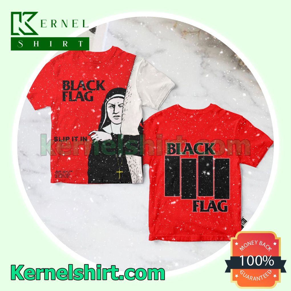 Black Flag Slip It In Album Cover Red Personalized Shirt