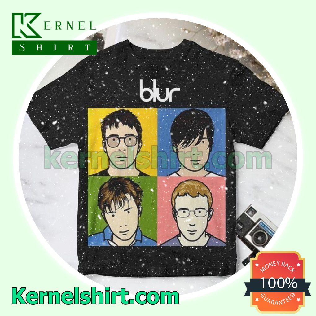 Blur The Best Of Compilation Album Cover Black Custom Shirt