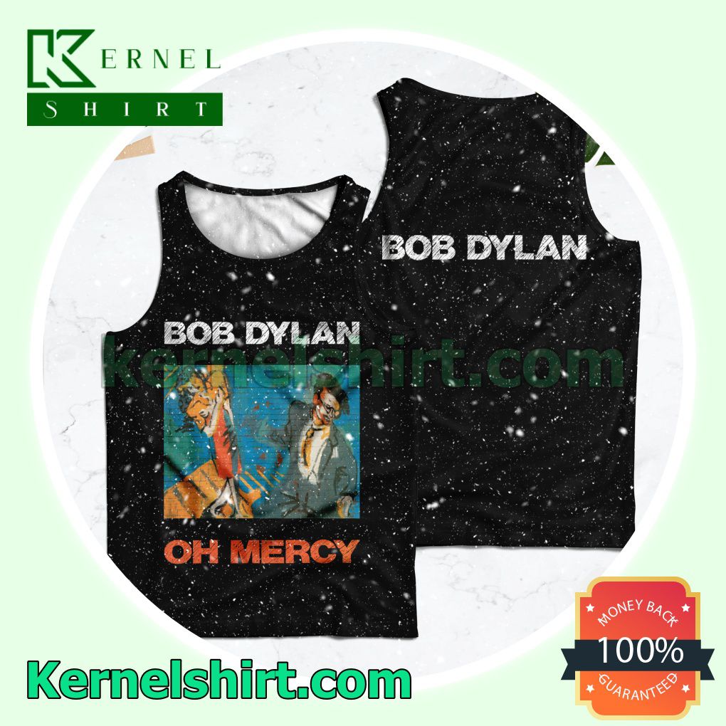 Bob Dylan Oh Mercy Album Cover Black Womens Tops