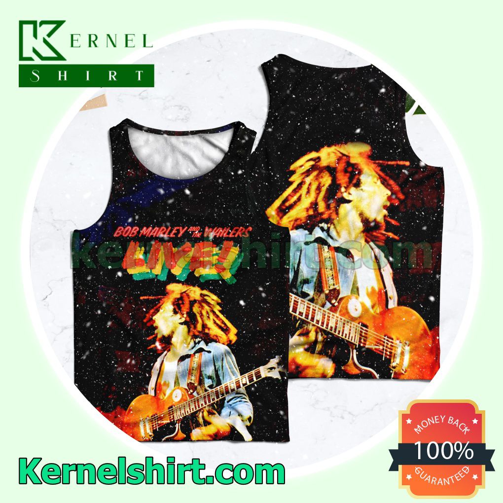 Adorable Bob Marley And The Wailers Live Album Cover Womens Tops
