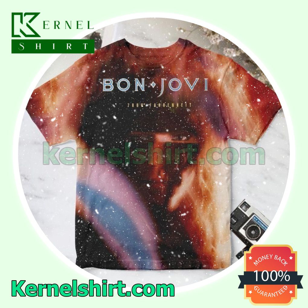 Bon Jovi 7800 Degrees Fahrenheit Album Cover Custom Shirt