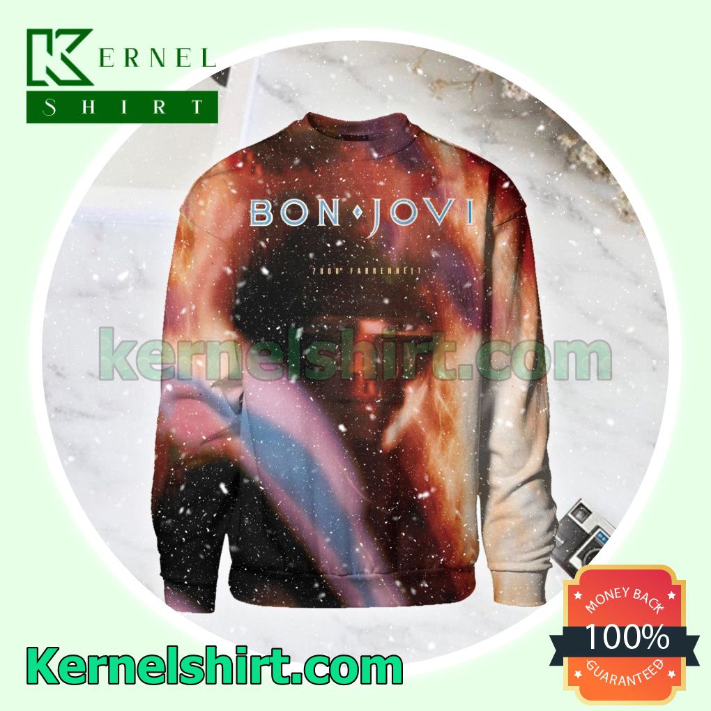 Bon Jovi 7800 Degrees Fahrenheit Album Cover Unisex Long Sleeve
