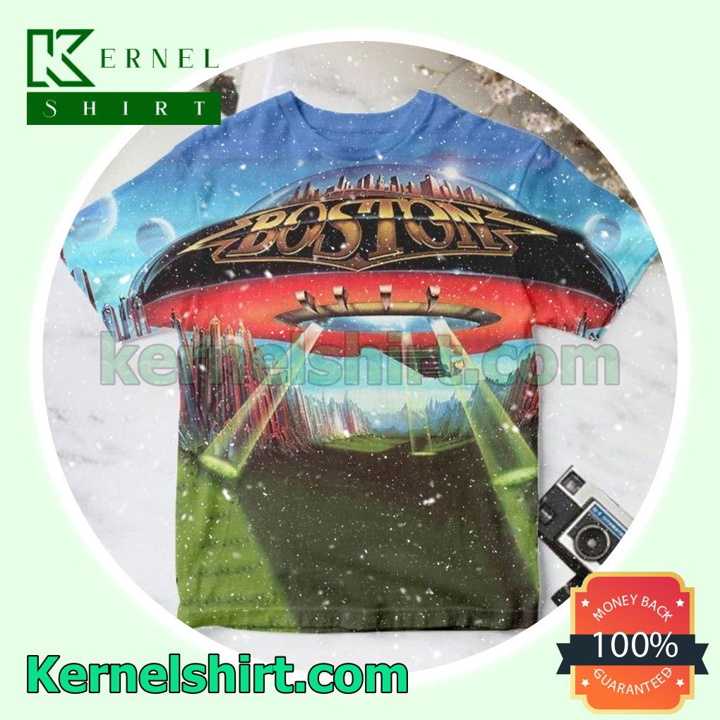 Boston Don't Look Back Album Cover Personalized Shirt