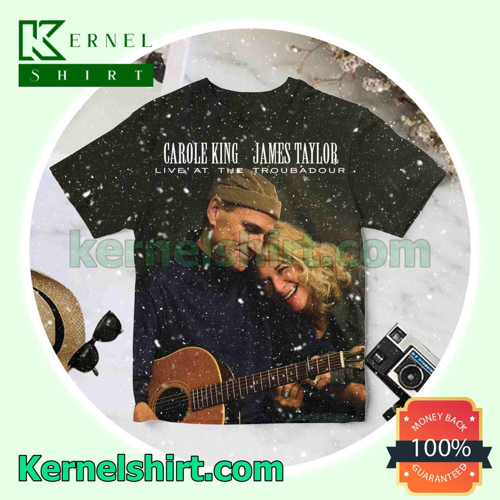 Carole King And James Taylor Live At The Troubadour Album Cover Personalized Shirt