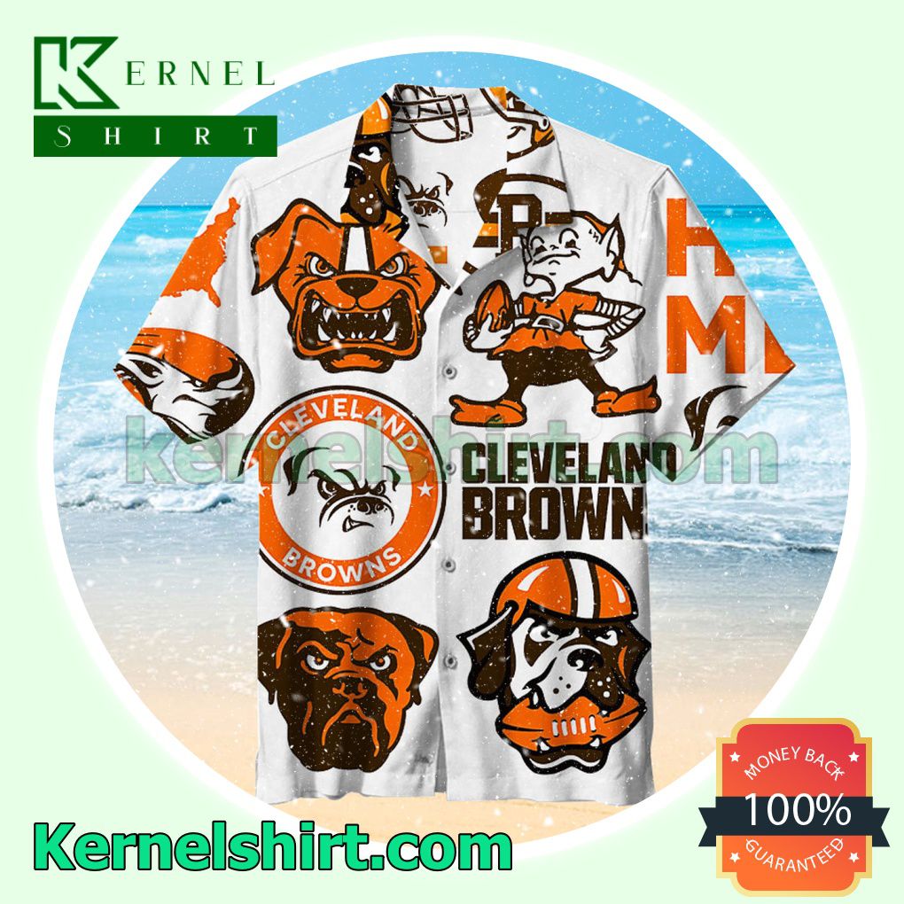 Cleveland Browns Dog Face Logo Summer Shirt