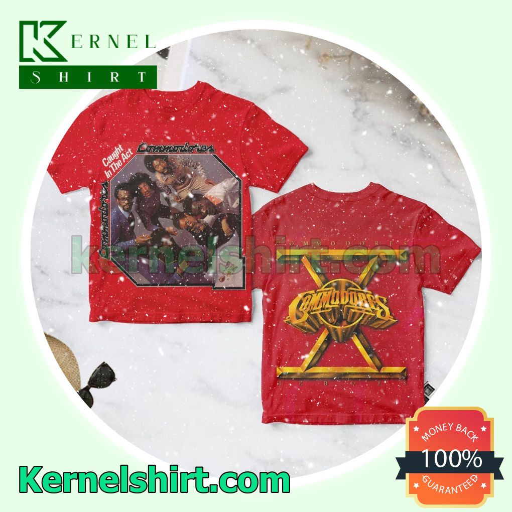 Commodores Caught In The Act Album Cover Red Personalized Shirt