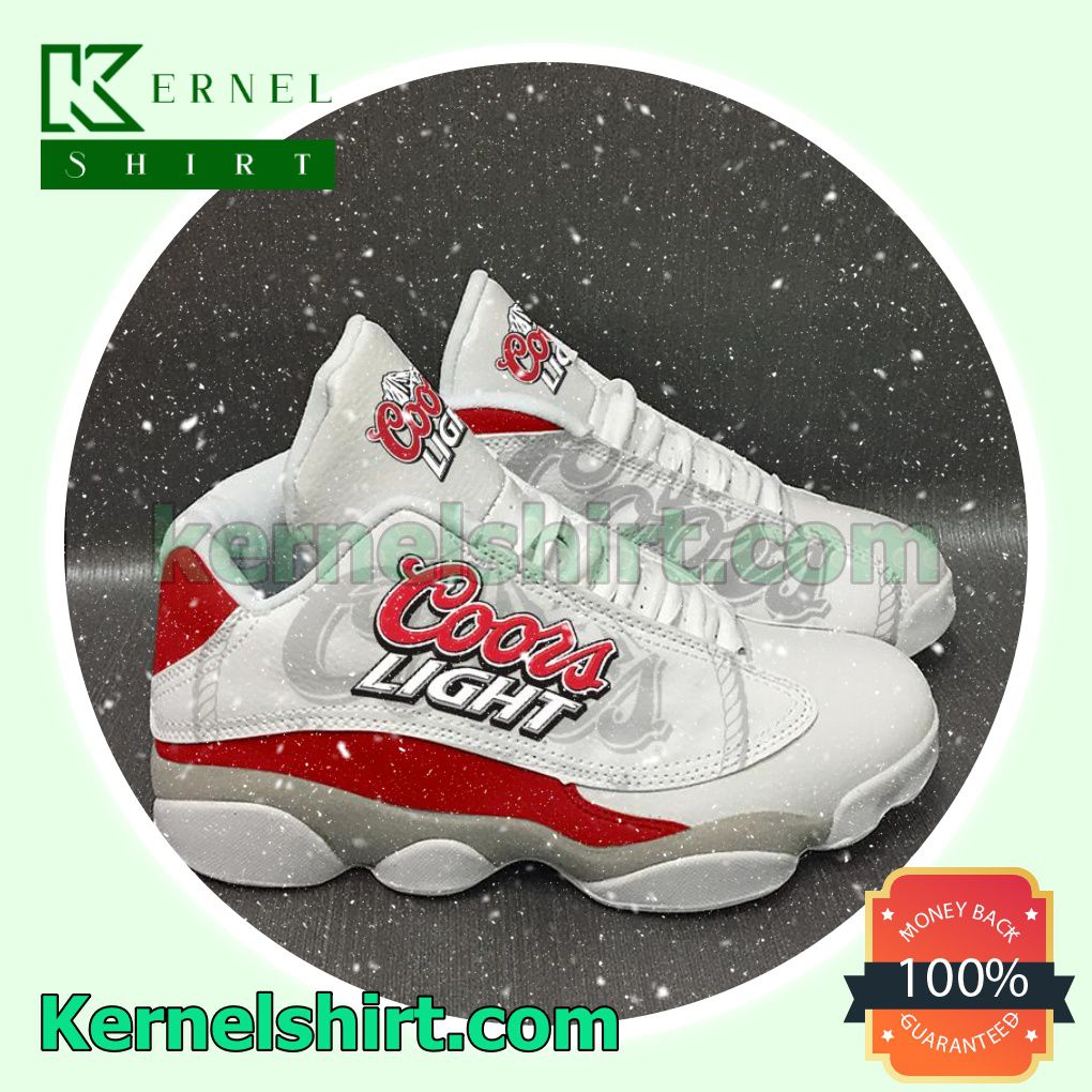 The cheapest Coors Light Beer White Red Nike Sneakers