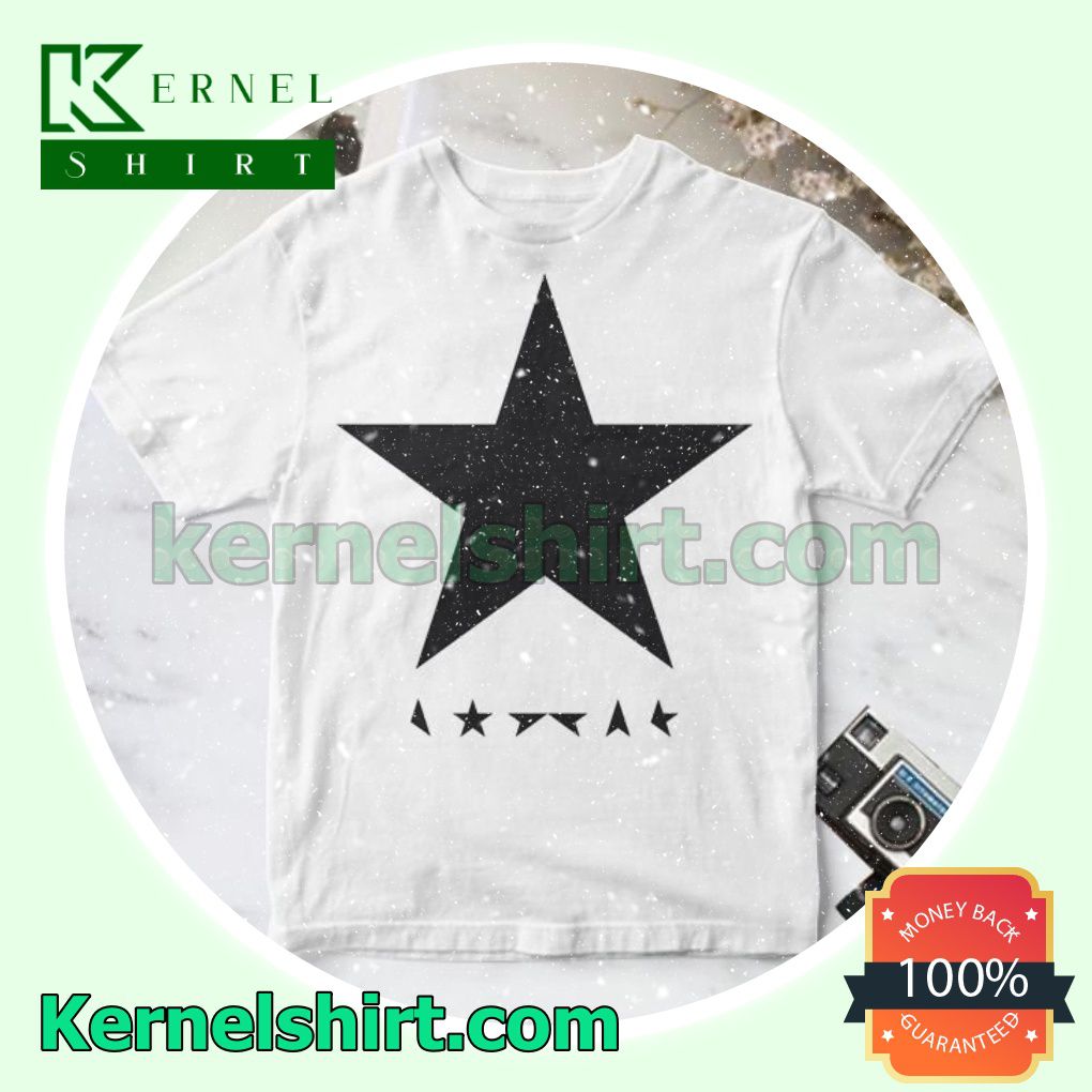 David Bowie Blackstar Album Cover White Custom Shirt
