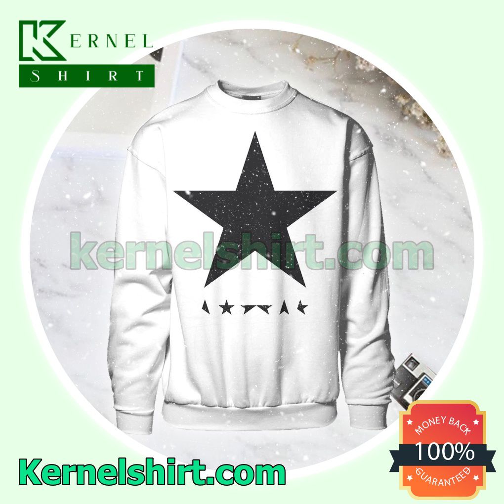 David Bowie Blackstar Album Cover White Unisex Long Sleeve