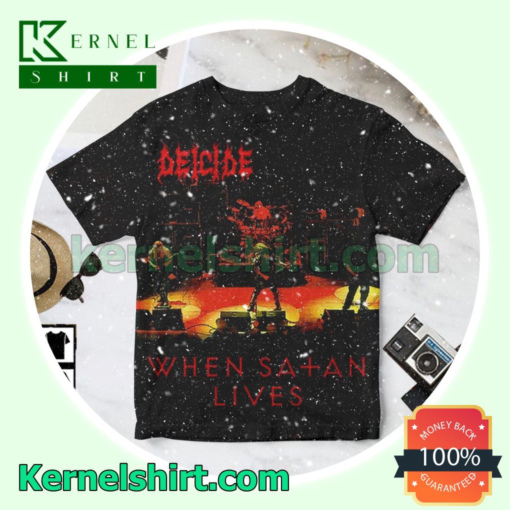 Deicide When Satan Lives Album Cover Black Personalized Shirt