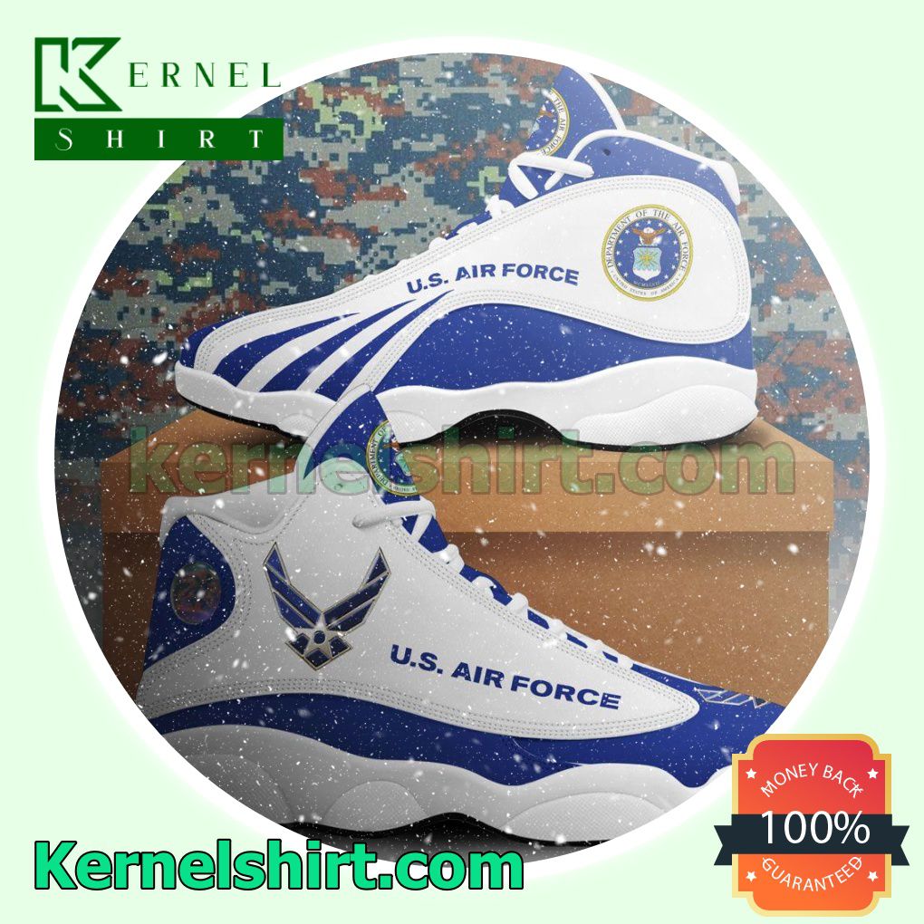 Department Of The Air Force Blue White Nike Sneakers