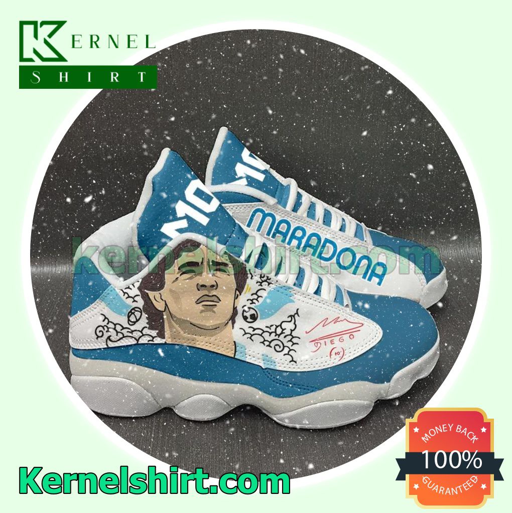 Vibrant Diego Maradona Nike Sneakers