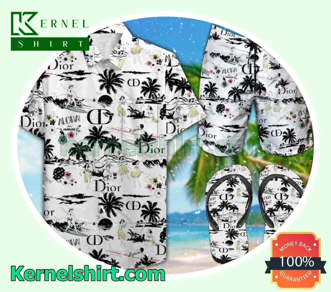Dior Aloha Palm Hawaiian Shirt