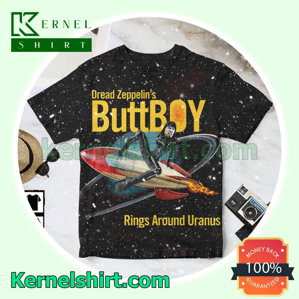 Dread Zeppelin Buttboy Rings Around Uranus Black Personalized Shirt