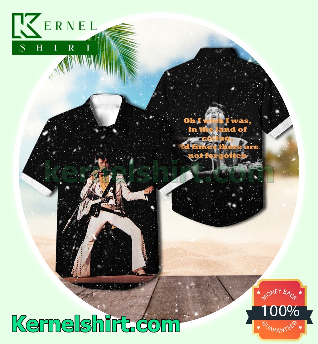 Elvis Presley Double Dynamite Compilation Album Cover Short Sleeve Shirts