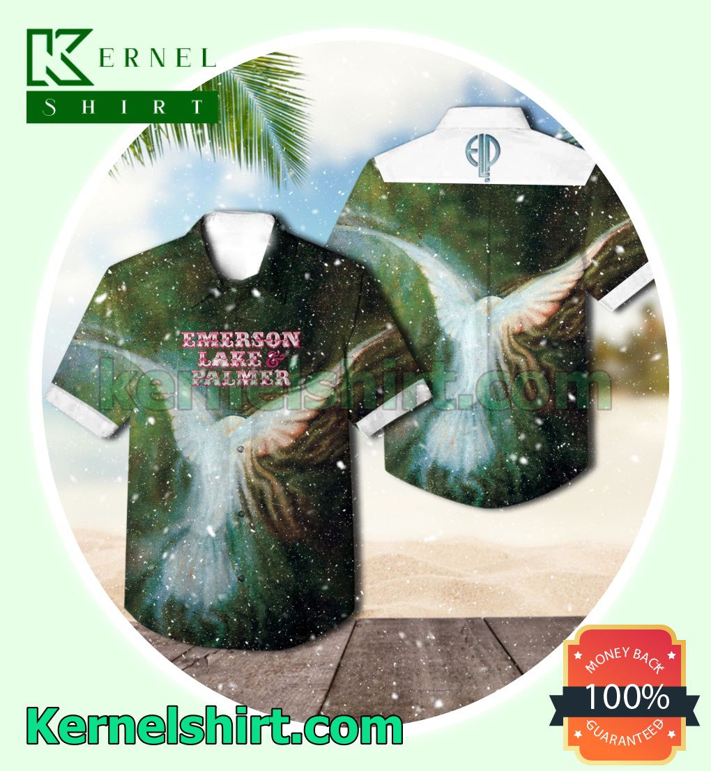 Emerson Lake And Palmer Debut Album Cover Beach Shirts