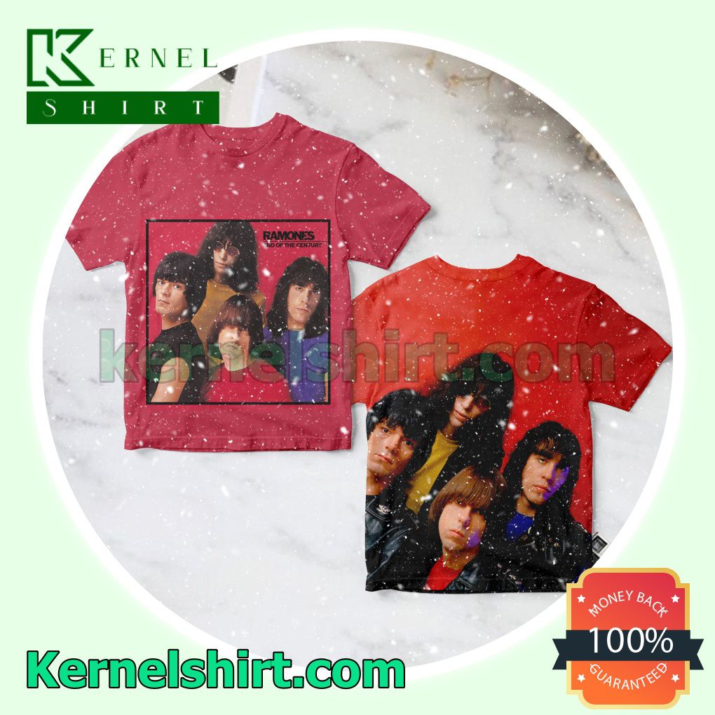 End Of The Century Album By Ramones Red Personalized Shirt