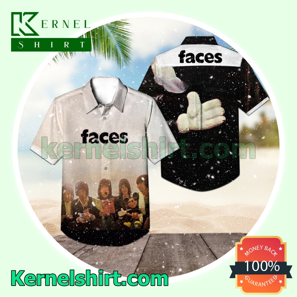 Faces First Step Album Cover Short Sleeve Shirts
