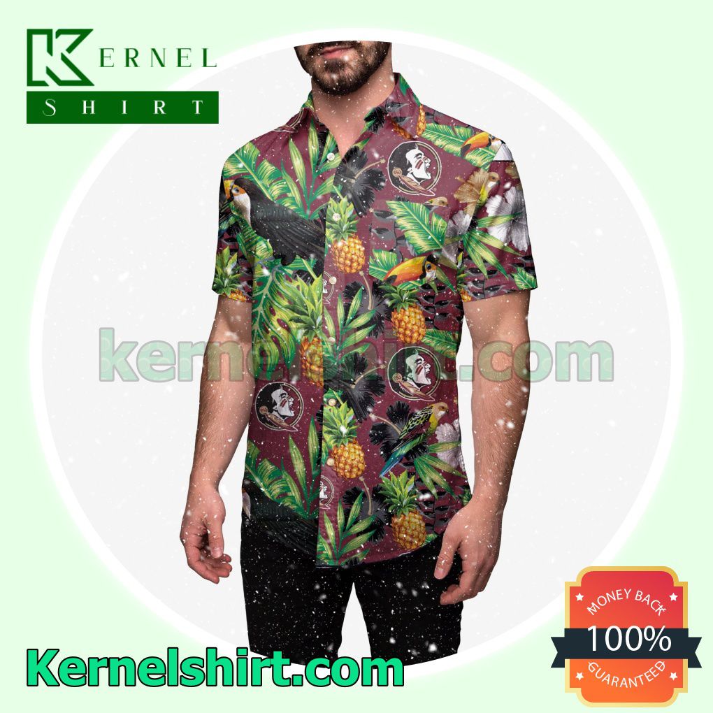 Florida State Seminoles Floral Summer Aloha Hawaii Shirt