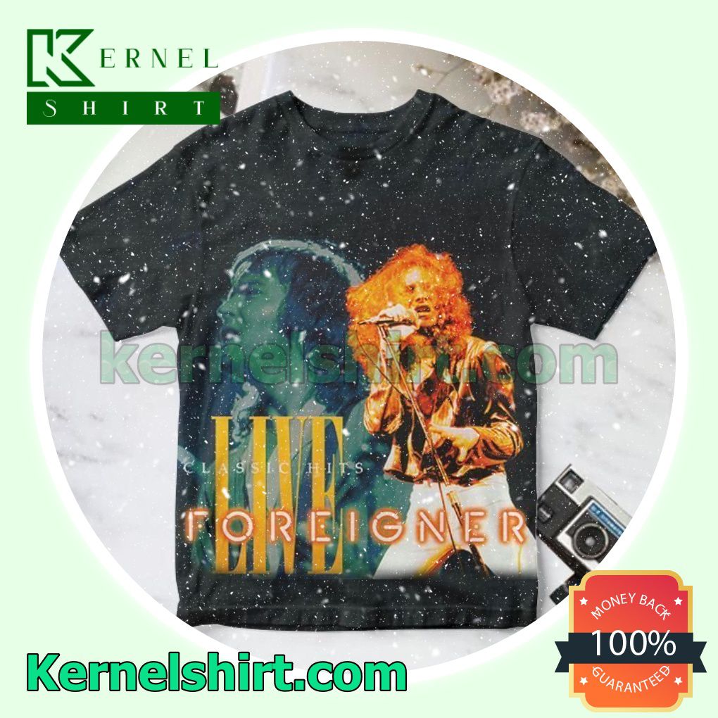 Foreigner Classic Hits Live Album Cover Gift Shirt