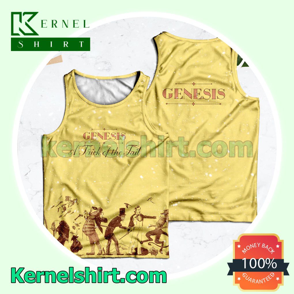 Genesis A Trick Of The Tail Album Cover Yellow Womens Tops