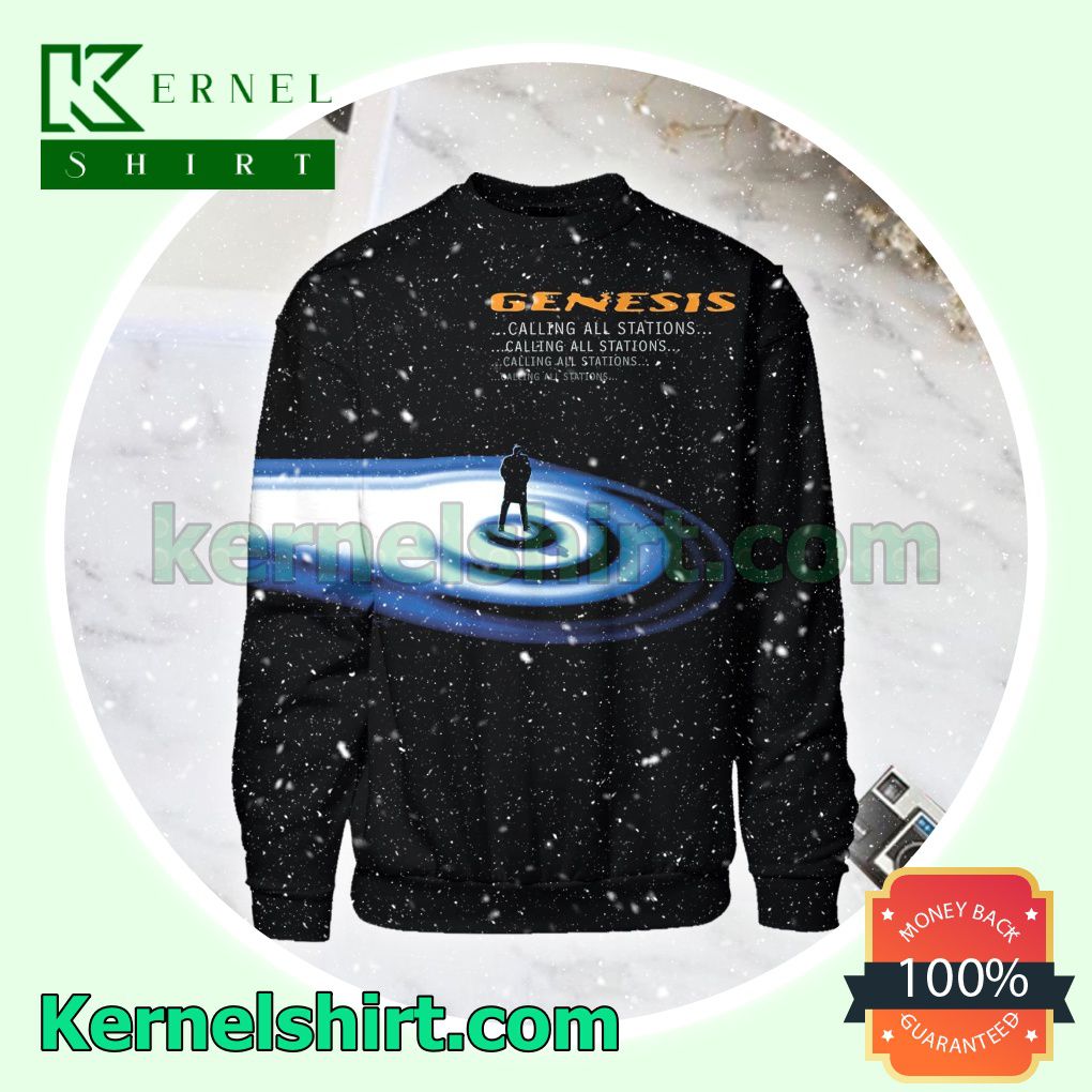 Genesis Calling All Stations Album Cover Unisex Long Sleeve