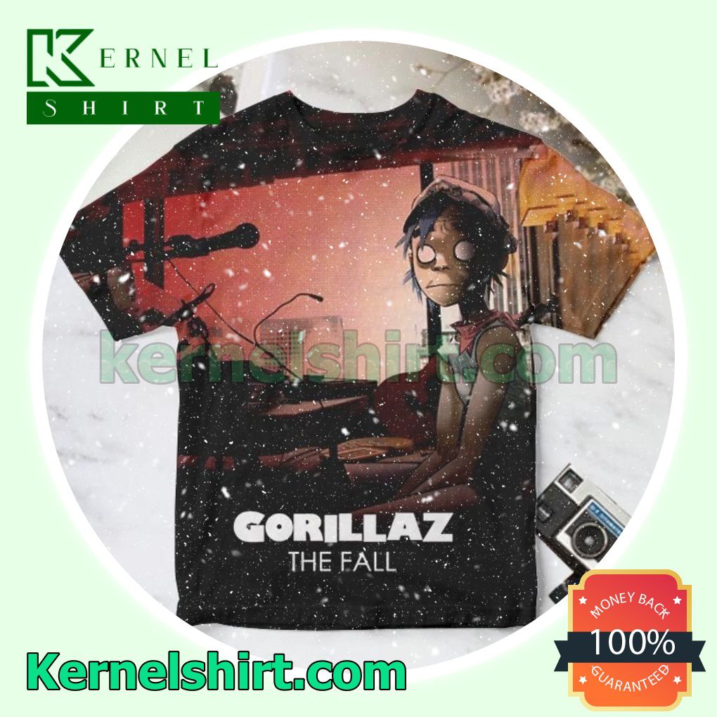 Gorillaz The Fall Album Cover Custom Shirt
