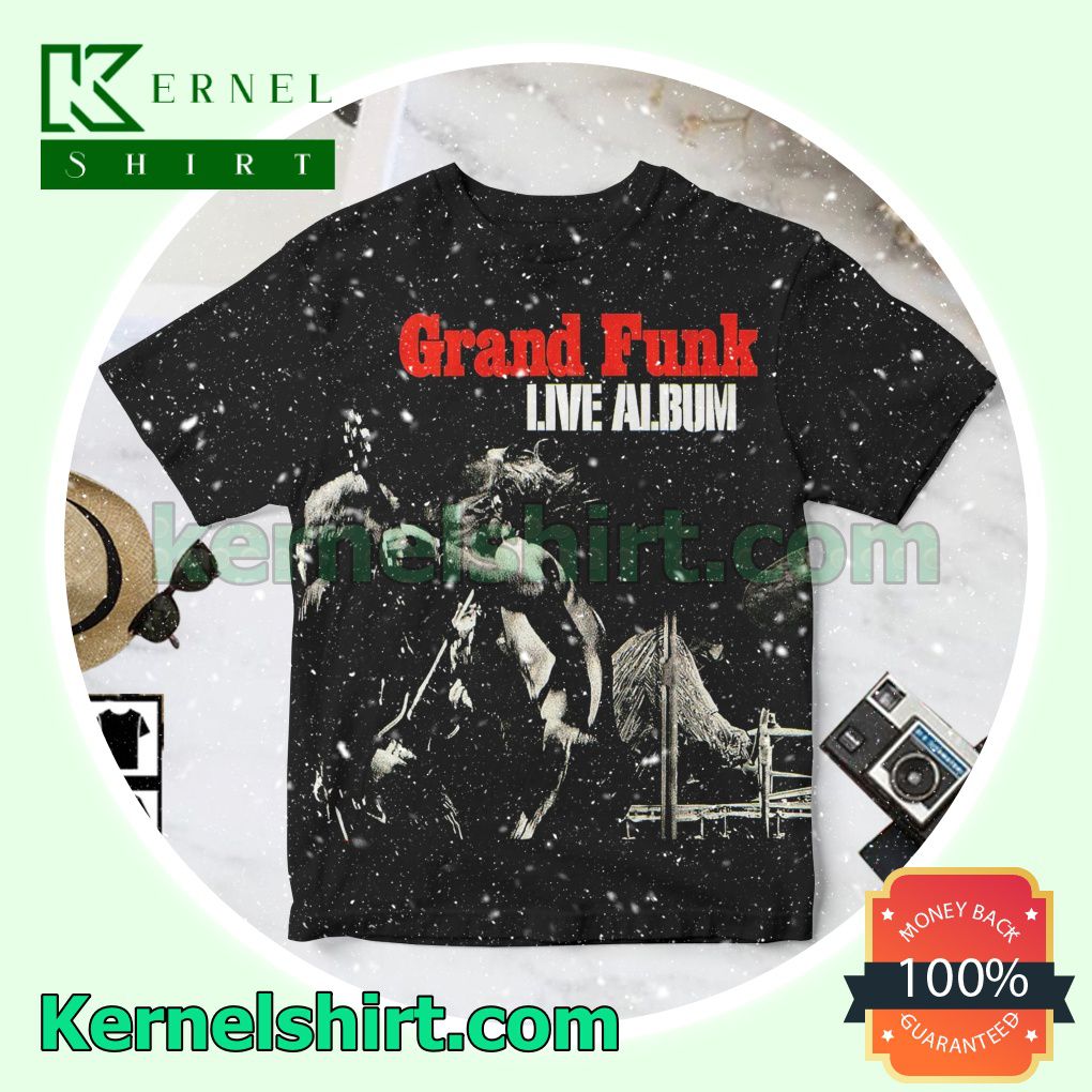 Grand Funk Railroad Live Album Cover Black Personalized Shirt