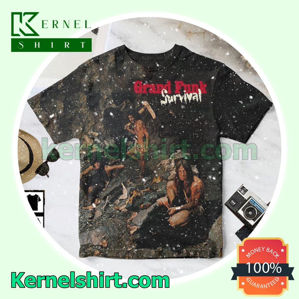 Grand Funk Railroad Survival Album Cover Black Personalized Shirt