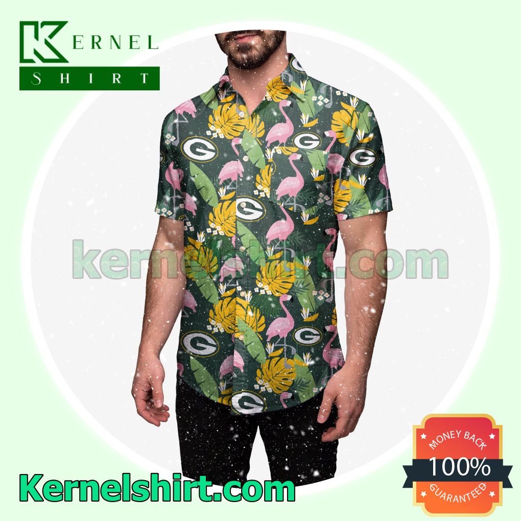 Green Bay Packers Floral Summer Aloha Hawaii Shirt