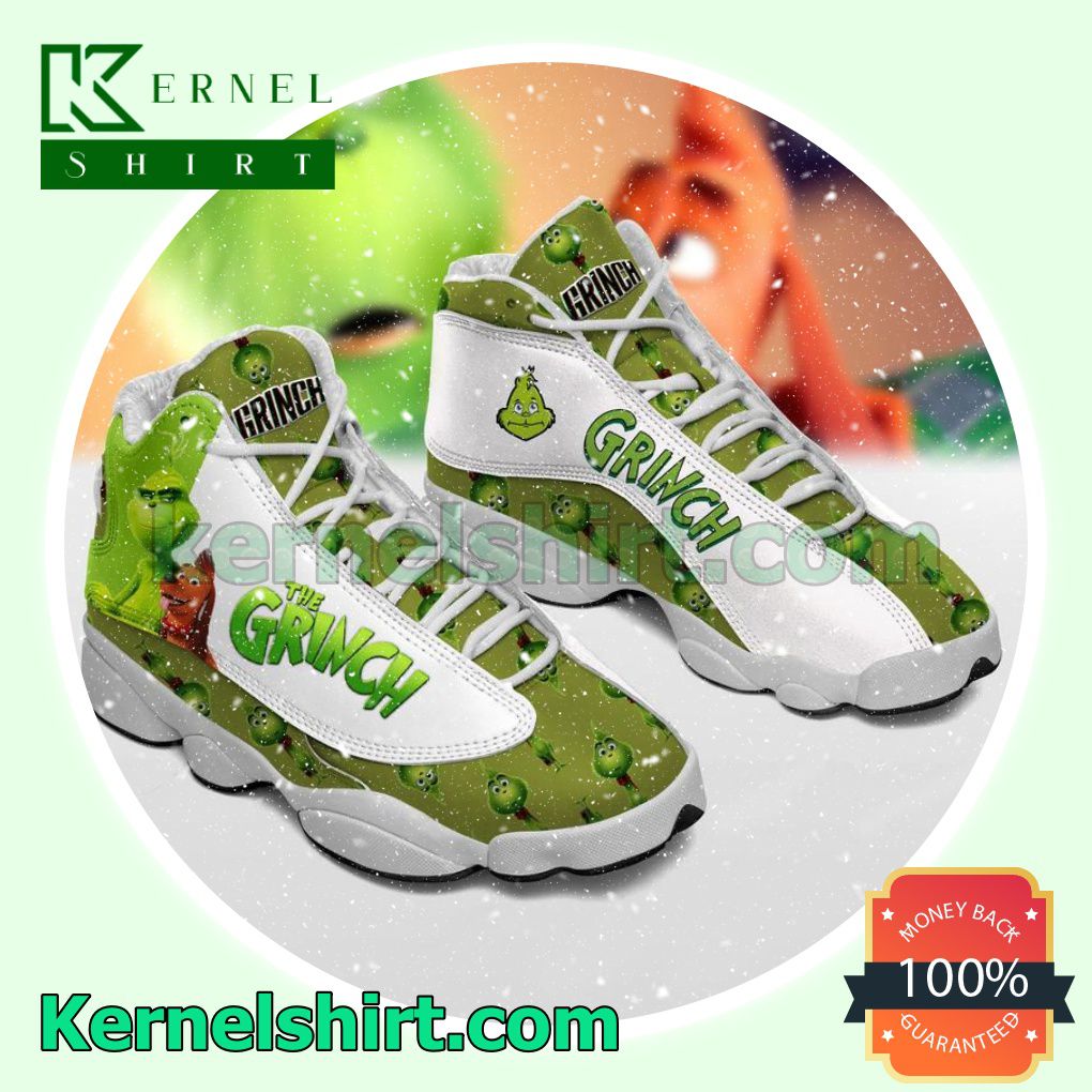Fast Shipping Grinch White Nike Sneakers