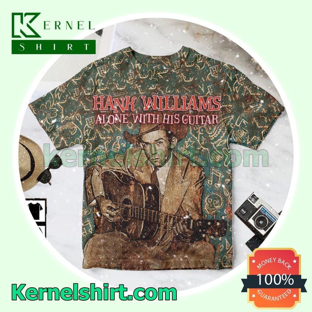 Hank Williams Alone With His Guitar Album Cover Personalized Shirt