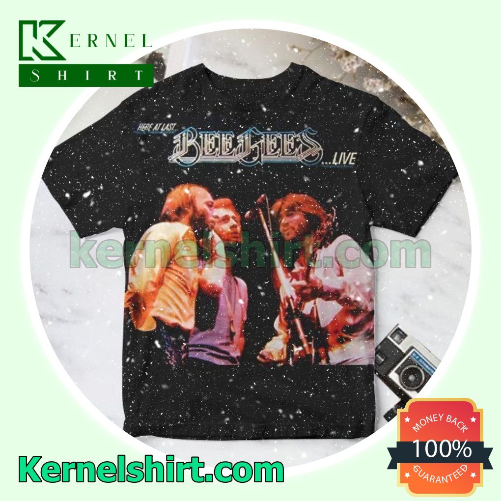 Here At Last Bee Gees Live Album Cover Custom Shirt