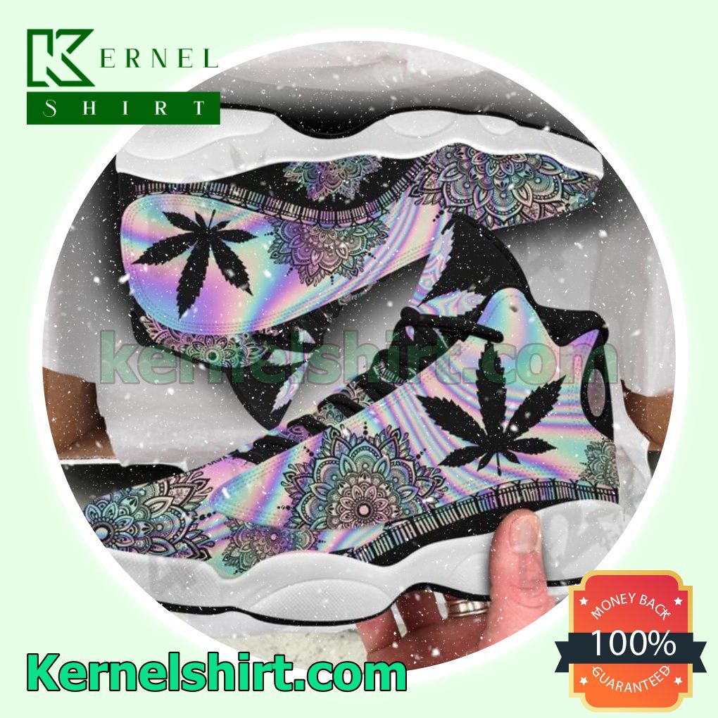 Buy In US Hologram Mandala Weed Nike Sneakers