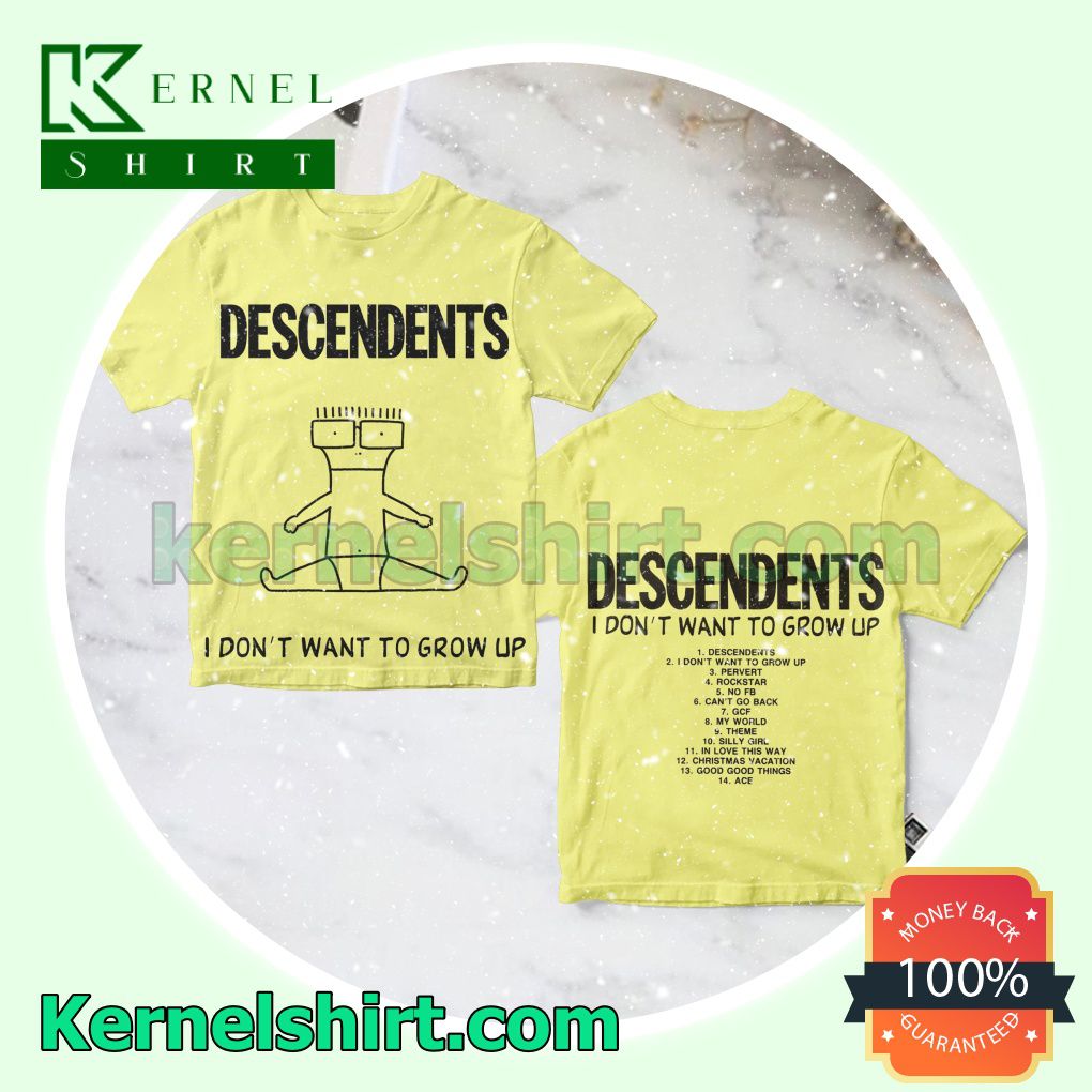I Don't Want To Grow Up Album Cover By Descendents Personalized Shirt