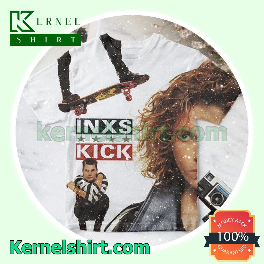 Inxs Kick Album Cover White Gift Shirt