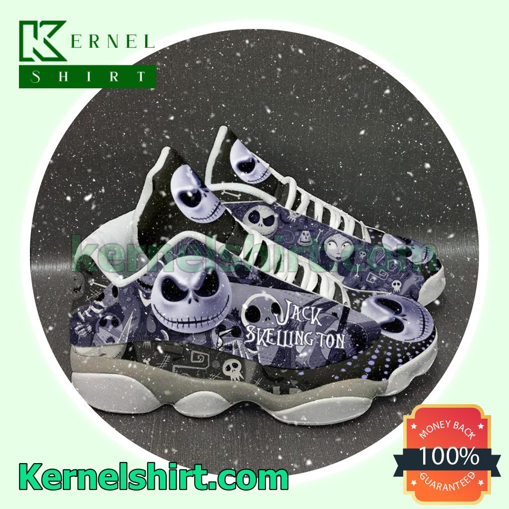 Jack Skellington Skull Shoes Nike Sneakers