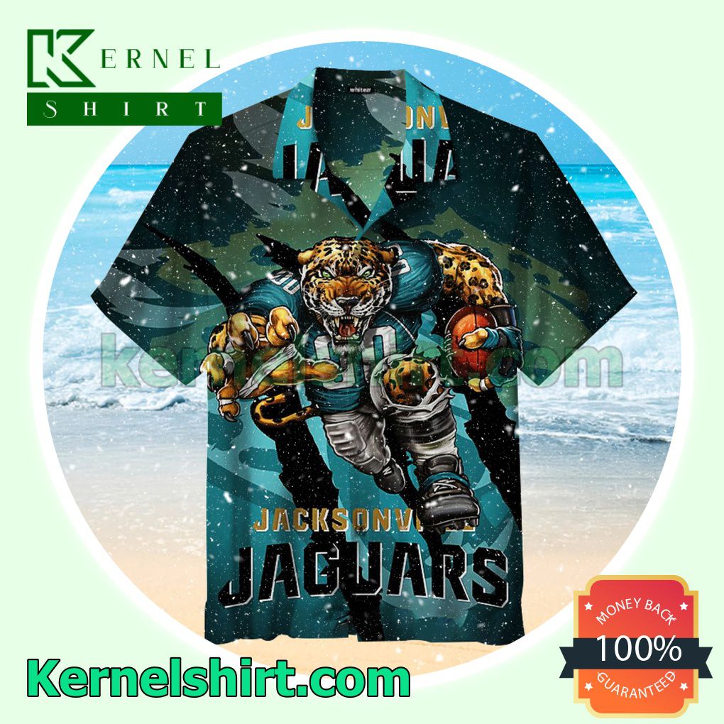 Jacksonville Jaguars Tiger Player Teal Summer Shirt