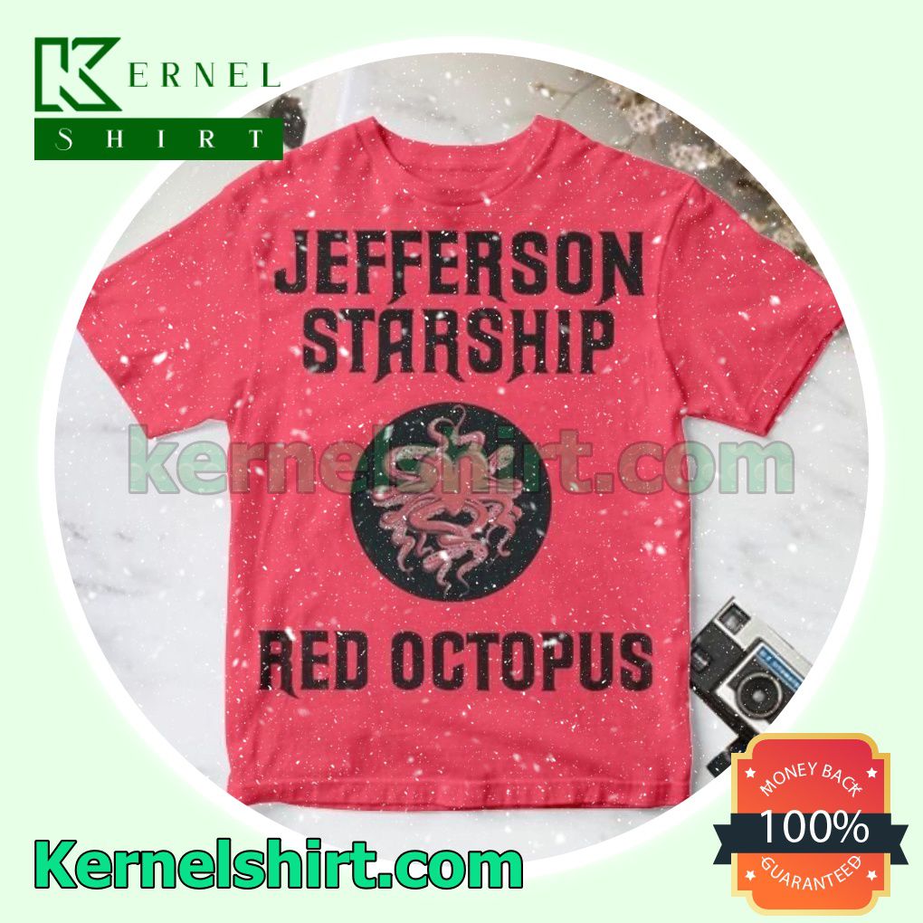 Father's Day Gift Jefferson Starship Red Octopus Album Cover Pink Custom Shirt