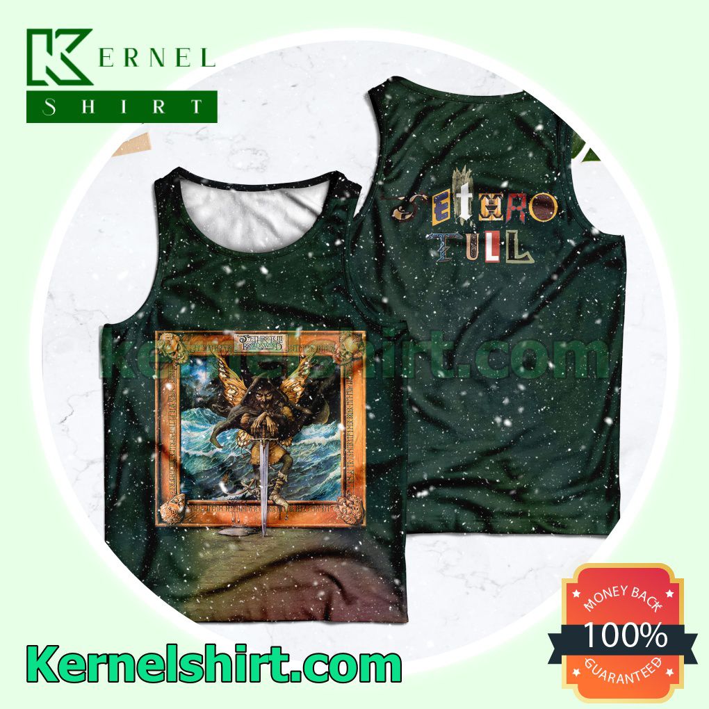 Jethro Tull The Broadsword And The Beast Album Cover Green Womens Tops