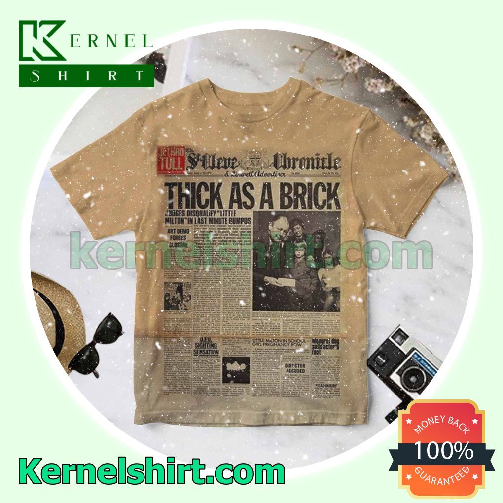 Jethro Tull Thick As A Brick Album Cover Brown Personalized Shirt
