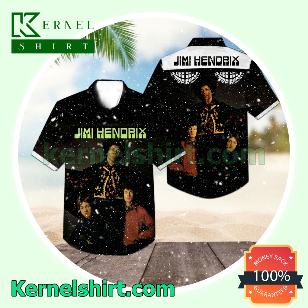 Jimi Hendrix Are You Experienced Album Cover Black Short Sleeve Shirts
