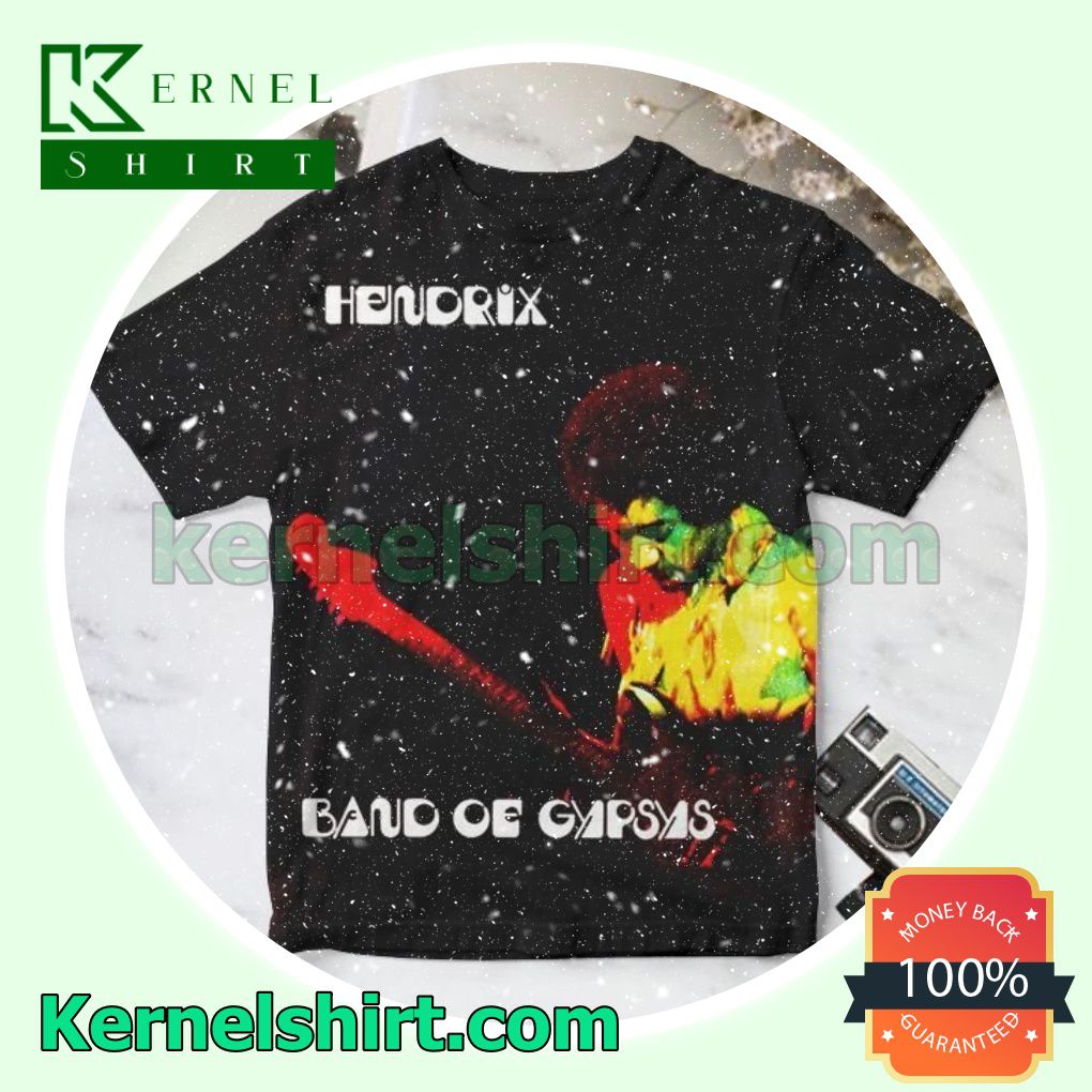 Jimi Hendrix Band Of Gypsys Album Cover Black Custom Shirt