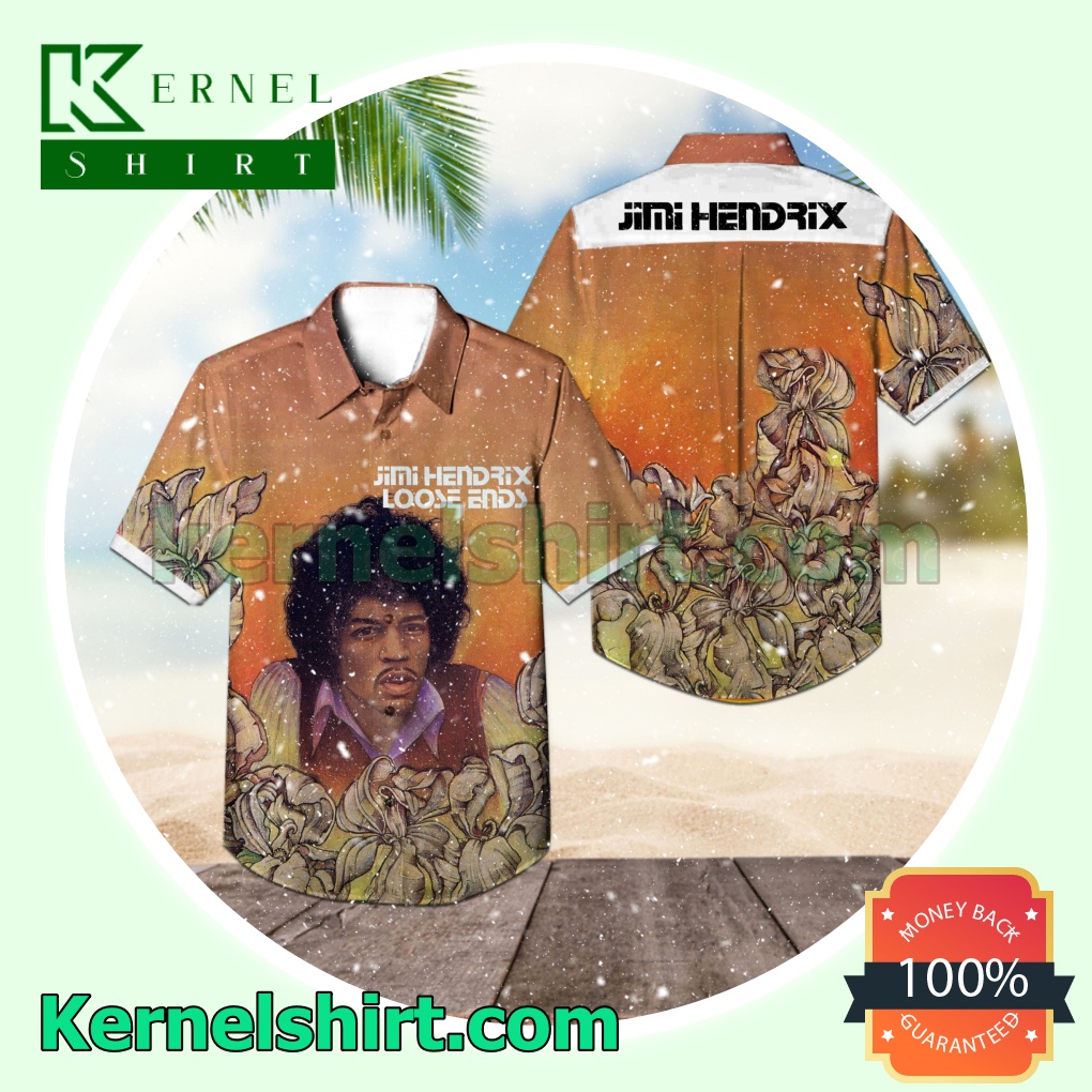 Jimi Hendrix Loose Ends Compilation Album German Cover Short Sleeve Shirts