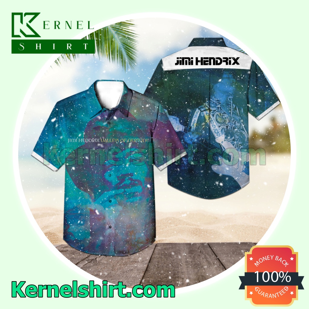 Jimi Hendrix Valleys Of Neptune Compilation Album Cover Short Sleeve Shirts