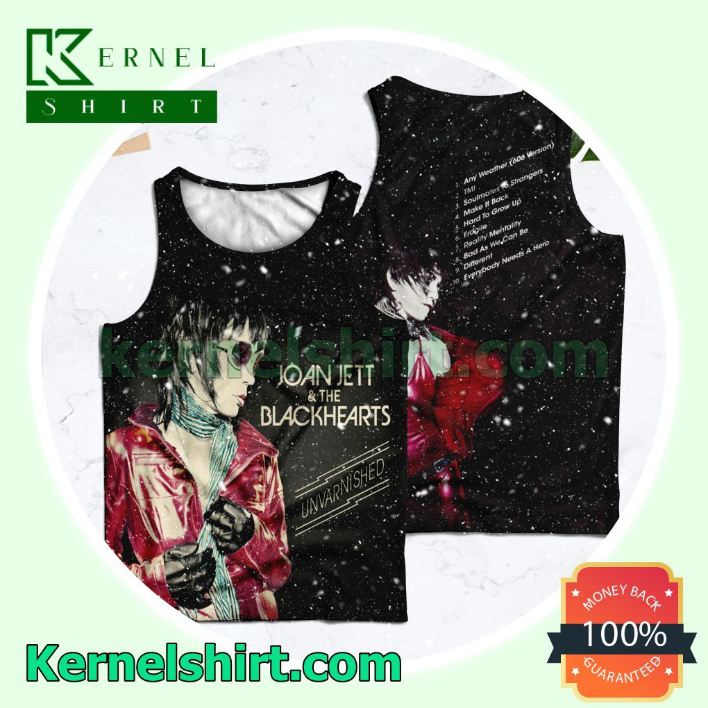Joan Jett And The Blackhearts Unvarnished Album Cover Womens Tops