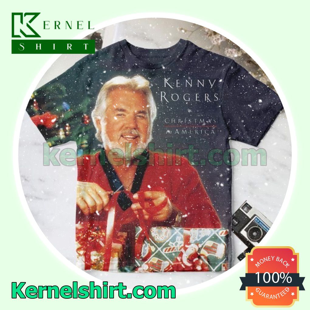 Kenny Rogers Christmas In America Album Cover Gift Shirt